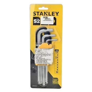 STANLEY 9 PC LONG SPHERIC-HEAD HEX KEY SET STANLEY Model: STMT94162-8