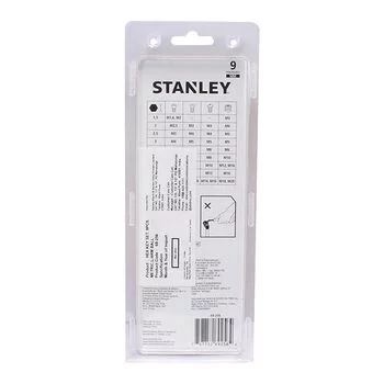 STANLEY HEX KEY SET 9PC MET L/ARM BALL STANLEY Model: 69-256