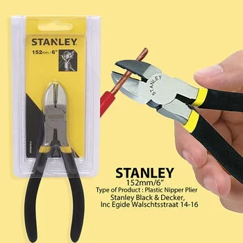 STANLEY BASIC DIAGONAL CUTTING PLIER 6 IN LENGT STANLEY Model: STHT84105-8