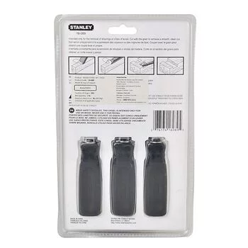 STANLEY WOOD CHISELS SET, 3 PCS STANLEY Model: 16-089