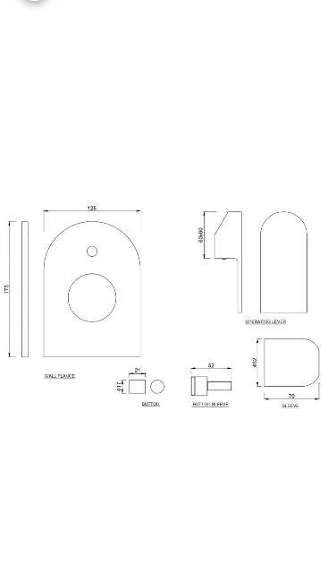 Single Lever Exposed Parts Kit Of Hi-Flow Diverter | Model : LYR-CHR-38079NK
