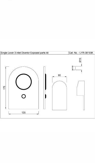 Single Lever 3-Inlet Diverter | Model : LYR-CHR-38193K