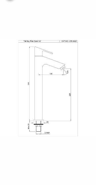 Pillar Cock | Model : LYR-CHR-38021