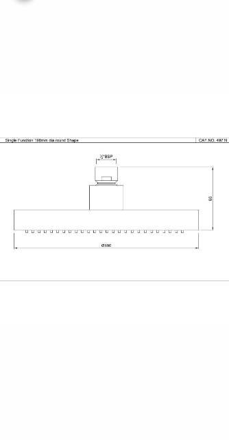 Overhead Shower | Model : OHS-CHR-497N