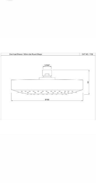 Overhead Shower | Model : OHS-CHR-1759