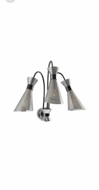 3 LT Cone Shaped Wall Lamp | Model : DWL-CHR-MB80473A