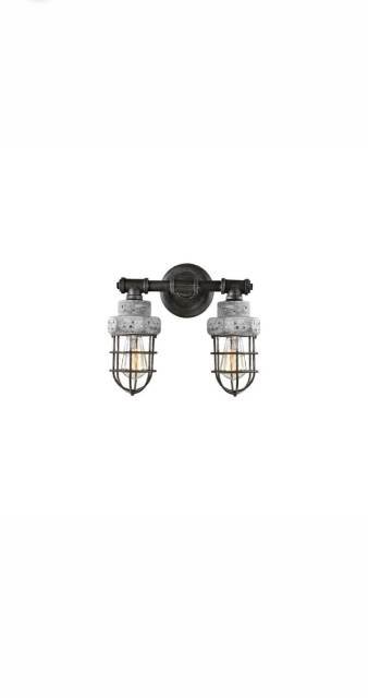 2 Light Cage Type Wall Lamp | Model : DWL-GRY-WL92932
