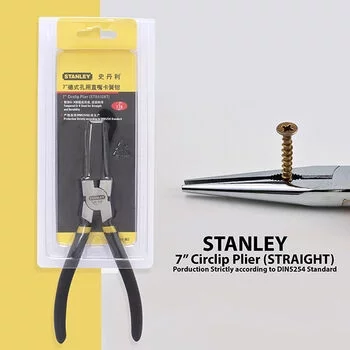 STANLEY PLIER CIRCLIP, STRAIGHT INTERNAL,180MM-7 STANLEY Model: 84-363-23