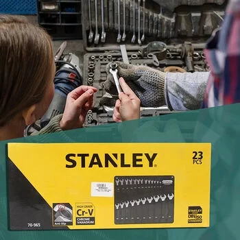 STANLEY 23PC COMB SPANNERS SET(6-25,27,30,32MM) STANLEY Model: 70-965E