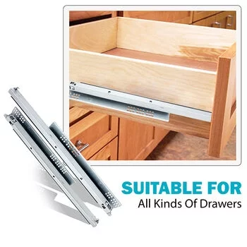 FGV EXCEL FULL EXTENSION CONCEALED MOUNTING DRAWER CHANNEL WITH EASY FIX,SLOW MOTION , 400 MM FGV Model: 54N665H740Y0000