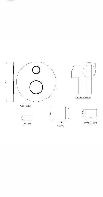Single Lever Exposed Parts Kit | Model : FON-CHR-40055NK