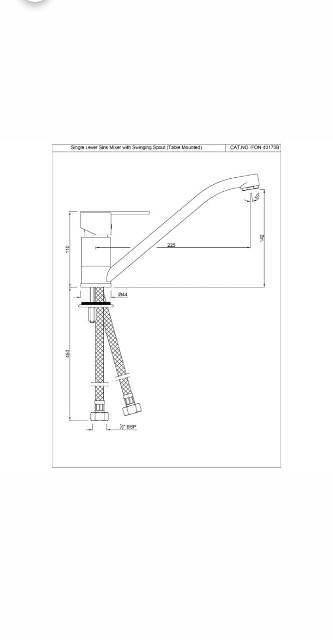 Single Lever Sink Mixer | Model : FON-CHR-40173B