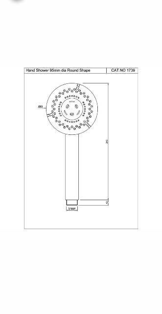 Hand Shower Multi Flow | Model : HSH-CHR-1739