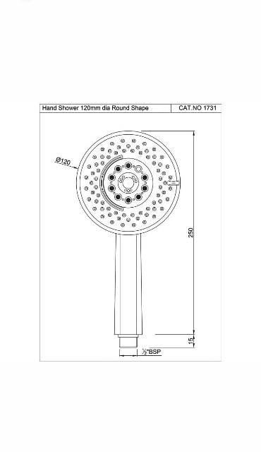 Hand Shower | Model : HSH-CHR-1731