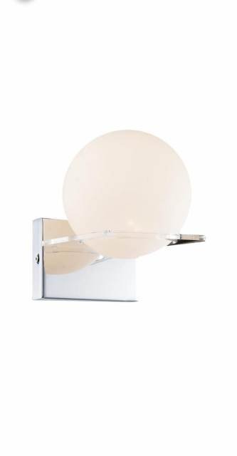 1 LT Opal Glass Wall Lamp | Model : DBL-CHR-MB12021151A