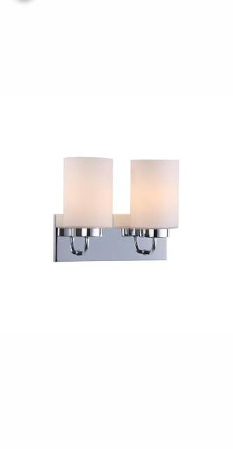 2 LT Frosted Glass Wall Lamp | Model : DWL-CHR-MB160275542A