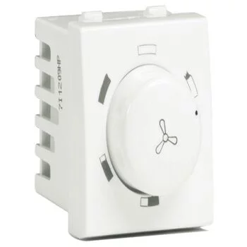 HAVELLS 5 STEP FAN REGULATOR HIGH SPEED 2 MODULE CORAL HAVELLS Model: AHLRFHW005