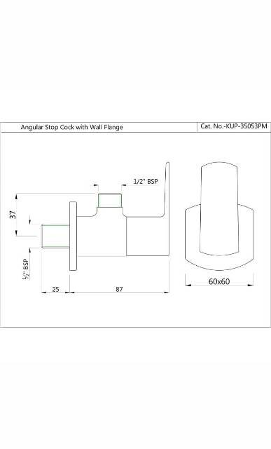 Angular Stop Cock | Model : KUP-GRF-35053PM