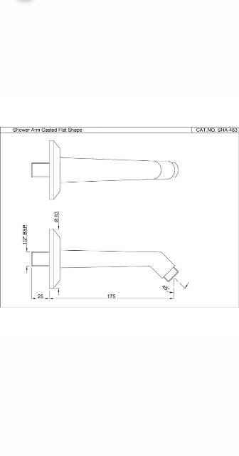 Shower Arm Casted | Model : SHA-CHR-483