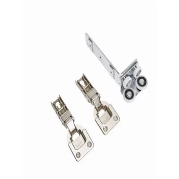 HAFELE KIT OF STEEL UPPER SLIDE WITH 2 HINGES 409.36.100 HAFELE Model: 409.36.100