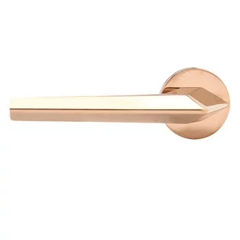 QUBA LEVER HANDLE QP 3029 ON ROSE (RPVD) QUBA Model: QP-3029-OR-RPVD