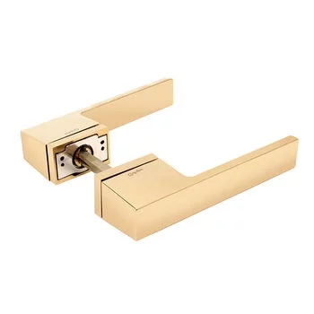 QUBA LEVER HANDLE QP 3025 ON ROSE (GPVD) QUBA Model: QP-3025-OR-GPVD