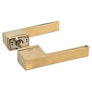 QUBA LEVER HANDLE QP 3025 ON ROSE (GPVD) QUBA Model: QP-3025-OR-GPVD