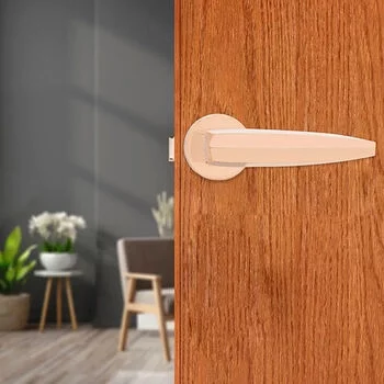 QUBA LEVER HANDLE QP 3027 ON ROSE (RGPVD) QUBA Model: QP-3027-OR-RGPVD