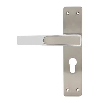 QUBA LEVER HANDLE Q 457 -8 INCH 60 MM KEY & KNOB (SS/CP) QUBA Model: Q-457-08LK-SS/CP