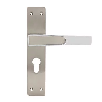 QUBA LEVER HANDLE Q 457 -8 INCH 60 MM KEY & KNOB (SS/CP) QUBA Model: Q-457-08LK-SS/CP