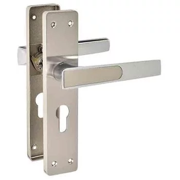 QUBA LEVER HANDLE Q 457 -8 INCH 60 MM KEY & KNOB (SS/CP) QUBA Model: Q-457-08LK-SS/CP