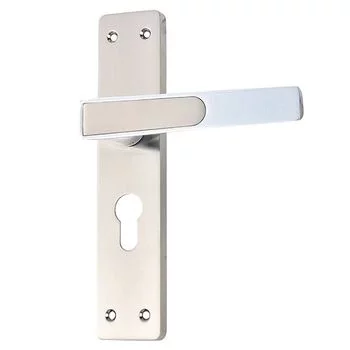 QUBA LEVER HANDLE Q 457 -8 INCH 60 MM KEY & KNOB (SS/CP) QUBA Model: Q-457-08LK-SS/CP