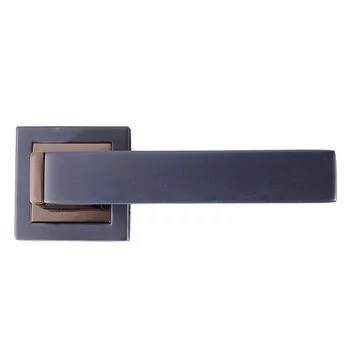 QUBA LEVER HANDLE Q 450 -8 INCH 60 MM KEY & KNOB (RGPVD/BM) QUBA Model: Q-450-8LK-RGPVD/BM