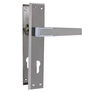 QUBA LEVER HANDLE Q 451 -10 INCH 60 MM KEY & KNOB (SS/CP) QUBA Model: Q-451-10LK-SS/CP