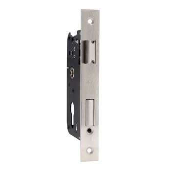 QUBA LEVER HANDLE Q 451 -10 INCH 60 MM KEY & KNOB (SS/CP) QUBA Model: Q-451-10LK-SS/CP