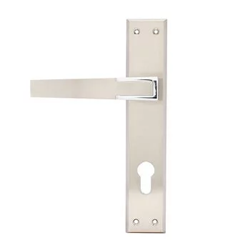 QUBA LEVER HANDLE Q 451 -10 INCH 60 MM KEY & KNOB (SS/CP) QUBA Model: Q-451-10LK-SS/CP