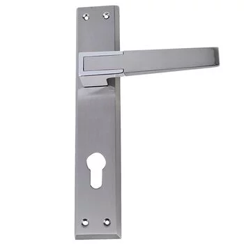 QUBA LEVER HANDLE Q 451 -10 INCH 60 MM KEY & KNOB (SS/CP) QUBA Model: Q-451-10LK-SS/CP