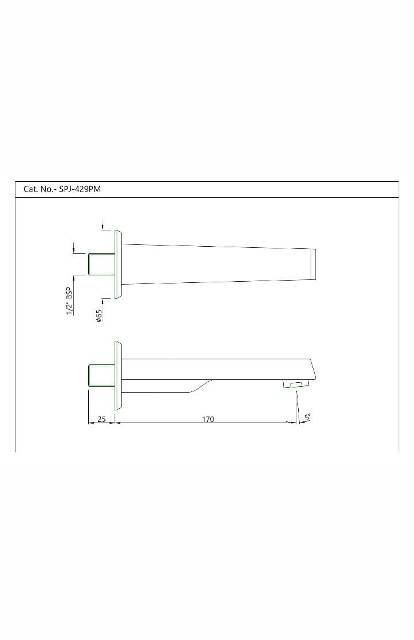 Bathtub spout | Model - SPJ-CHR-429PM