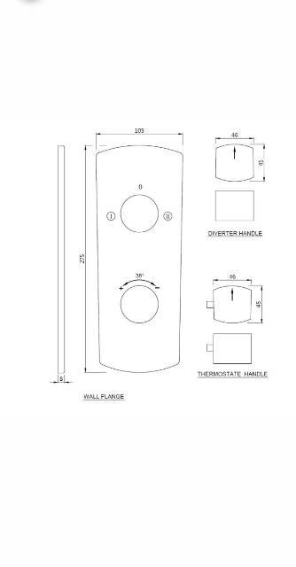 Aquamax Exposed Part Kit Of Thermostatic Shower Mixer | Model : KUP-WHM-35681PM