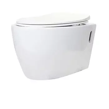 JAQUAR RIMLESS WALL HUNG WC WITH UF SOFT CLOSE VGS-WHITE-81953UF JAQUAR SANITARYWARE | Model: VGS-WHT-81953UF