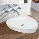 JAQUAR TABLE TOP BASIN, SIZE: 600X410X100MM LYS-WHITE-38901N VESSEL / TABLE TOP / COUNTER TOP JAQUAR SANITARYWARE | Model: LYS-WHT-38901N