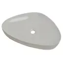 JAQUAR TABLE TOP BASIN, SIZE: 600X410X100MM LYS-WHITE-38901N VESSEL / TABLE TOP / COUNTER TOP JAQUAR SANITARYWARE | Model: LYS-WHT-38901N