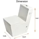 JAQUAR ONE PIECE WC WITH UF SOFT CLOSE SEAT KUS-WHITE-35851S300UF JAQUAR SANITARYWARE | Model: KUS-WHT-35851S300UF