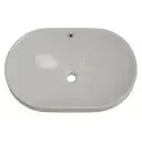 JAQUAR COUNTER TOP BASIN, SIZE:600X400X175MM SLS-WHITE-6601 VESSEL / TABLE TOP / COUNTER TOP JAQUAR SANITARYWARE | Model: SLS-WHT-6601