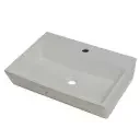 JAQUAR TABLE TOP BASIN , SIZE : 565X425X140MM KUS-WHITE-35935 VESSEL / TABLE TOP / COUNTER TOP JAQUAR SANITARYWARE | Model: KUS-WHT-35935