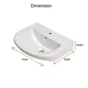 CERA S2040120 WASH BASIN WALL HUNG BASIN / WALL MOUNT BASIN CERA | Model: S2040120