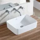 JAQUAR TABLE TOP BASIN, SIZE: 510X400X135 MM JDS-WHITE-25907N VESSEL / TABLE TOP / COUNTER TOP JAQUAR SANITARYWARE | Model: JDS-WHT-25907N