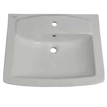 GLOCERA CLAIR-BASIN 2 PC FULL PEDESTAL ROUND GLOSSY WALL HUNG BASIN / WALL MOUNT BASIN GLOCERA | Model: GG/WB/52011