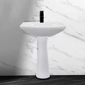 GLOCERA LISA- FP 2 PC FULL PEDESTAL BASIN ROUND GLOSSY GLOCERA | Model: GG/FP/53001