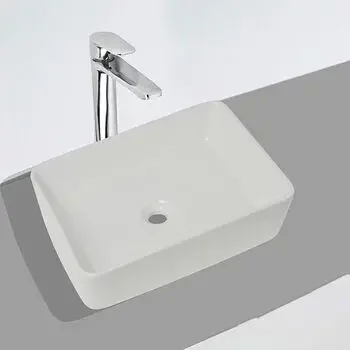 GLOCERA NOVA WASH BASIN RECTANGLE GLOSSY GLOCERA | Model: GG/AB/62017 OR GS/WB/5056